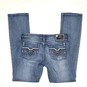 Pepe Jeans Low Waist Rise Tall Long Distressed Mid Wash Ombré Whiskered Worn